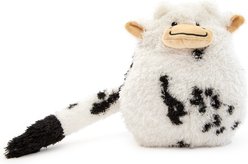 GURU Hide-A-Tail Cow Crinkle & Squeak Puzzle Dog Toy, Medium