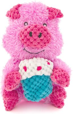 Show full view: GURU Loveys Pig Plush Interactive Squeak Dog Toy slide 4 of 4