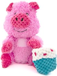 GURU Loveys Pig Plush Interactive Squeak Dog Toy