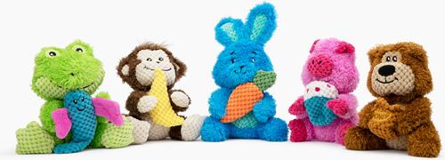 Show full view: GURU Loveys Pig Plush Interactive Squeak Dog Toy slide 3 of 4