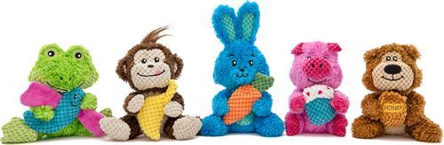 Show full view: GURU Loveys Rabbit Plush Interactive Squeak Dog Toy slide 3 of 6