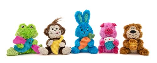 Show full view: GURU Loveys Monkey Plush Interactive Squeak Dog Toy slide 2 of 5