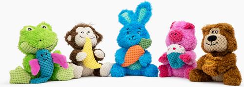 Show full view: GURU Loveys Monkey Plush Interactive Squeak Dog Toy slide 3 of 5