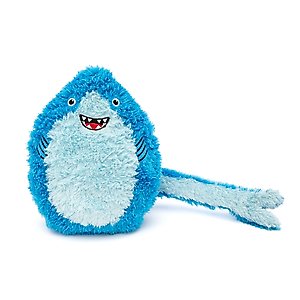 GURU Hide-A-Tail Shark Crinkle & Squeak Puzzle Dog Toy, Medium