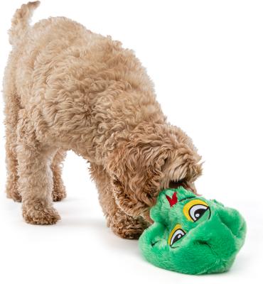 Show full view: GURU Hide-A-Tail Green Snake Crinkle & Squeak Puzzle Dog Toy, Large slide 3 of 6