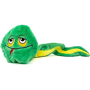 GURU Hide-A-Tail Green Snake Crinkle & Squeak Puzzle Dog Toy, Large