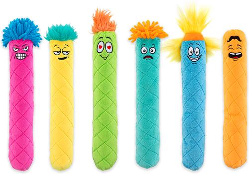 Show full view: GURU Fry Guys Tuff! ‘Sam’ Squeaky Crinkle Plush Dog Toy slide 2 of 3