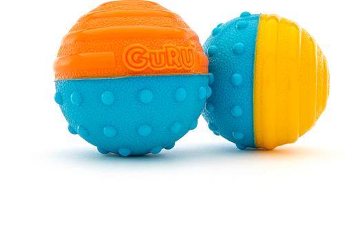 Show full view: GURU Crunch & Squeak Ball Ultimate Fetch Floating Water Dog Toys, 2 count slide 2 of 6