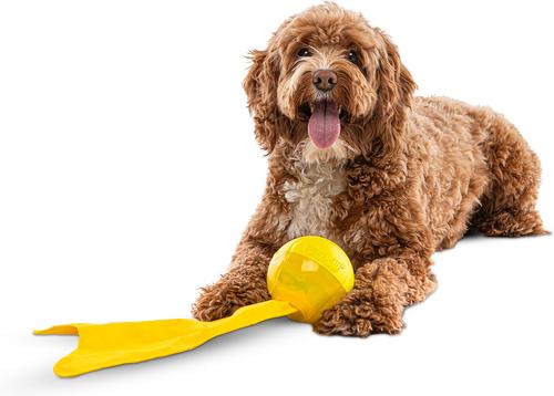 Show full view: GURU Bonanza Ball Fetch & Treat Floating Water Dog Toy slide 2 of 5