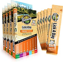 PetBeing Lick a Day 7-in-1 Functions Lickable Chicken Puree Supplement for Cats, 28 Count