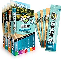 PetBeing Lick a Day 7-in-1 Functions Daily Real Meat Lickable Chicken & Tuna Supplement for Cats, 28 Count