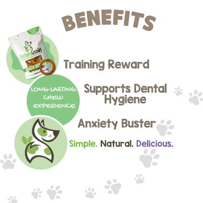 Show full view: Nature Gnaws Beef Bully Rings Natural Dog Chew Treats, 5 count slide 5 of 9