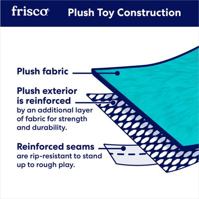 Show full view: Frisco Bear Plush Squeaky Dog Toy, Small/Medium slide 5 of 6