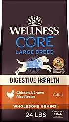 Wellness CORE Digestive Health Chicken & Brown Rice Dry Dog Food, 24-lb bag