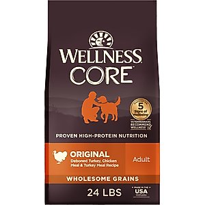 Wellness CORE Wholesome Grains Original Recipe High Protein Dry Dog Food, 24-lb bag