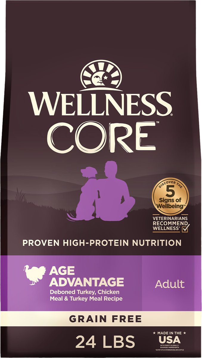 Wellness CORE Grain-Free Senior Deboned Turkey Recipe Dry Dog Food