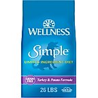 Wellness Simple Limited Ingredient Diet Grain-Free Turkey & Potato Formula Natural Dry Dog Food, 26-lb bag