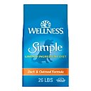 Wellness Simple Limited Ingredient Diet Duck & Oatmeal Formula Dry Dog Food, 26-lb bag