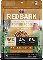 Redbarn Powerfood Chicken High Protein Grain-Free Gently Air Dried Dog Food, 32-oz bag