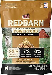 Redbarn Powerfood Healthy Puppy Chicken, Grain-Free Gently Air Dried Dog Food, 2.5-oz bag