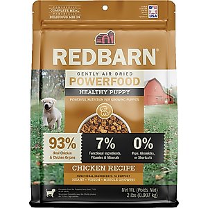 Redbarn Powerfood Healthy Puppy Chicken, Grain-Free Gently Air Dried Dog Food, 32-oz bag
