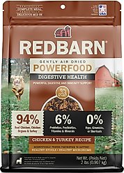 Redbarn Powerfood Digestive Health Chicken & Turkey Gently Air Dried Dog Food, 32-oz bag
