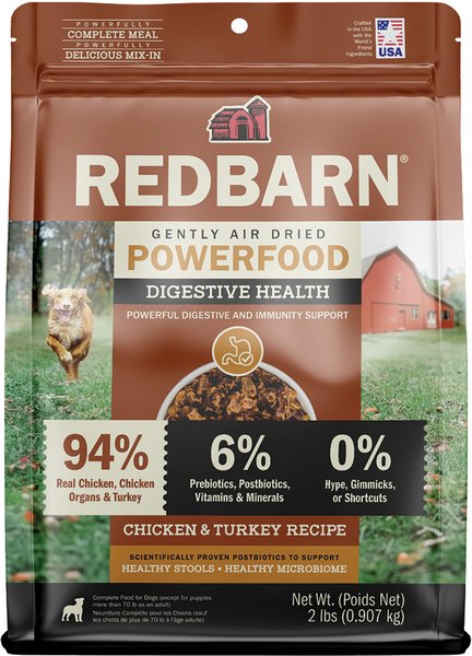 Redbarn Powerfood Digestive Health Chicken & Turkey Gently Air Dried Dog Food