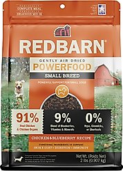 Redbarn Powerfood Small Breed Recipe Chicken & Blueberry Grain-Free Air Dried Dog Food, 32-oz bag