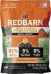 Redbarn Powerfood Small Breed Recipe Chicken & Blueberry Grain-Free Air Dried Dog Food, 2.5-oz bag