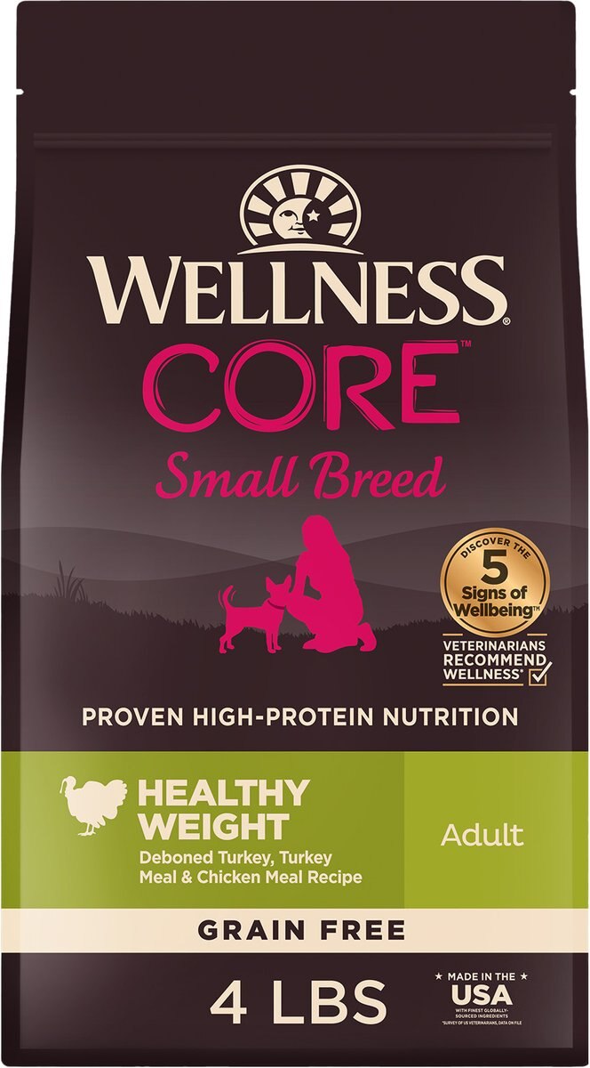 Wellness CORE Grain-Free Small Breed Healthy Weight Deboned Turkey Recipe Dry Dog Food