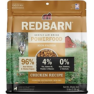 Redbarn Powerfood Chicken High Protein Grain-Free Gently Air Dried Dog Food, 80-oz bag