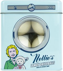 Nellie's Clean Lamby Wool Dryerball Tin, 4 count