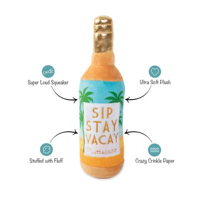 Show full view: Fringe Studio Sip Stay Vacay Plush Dog Toy slide 2 of 4