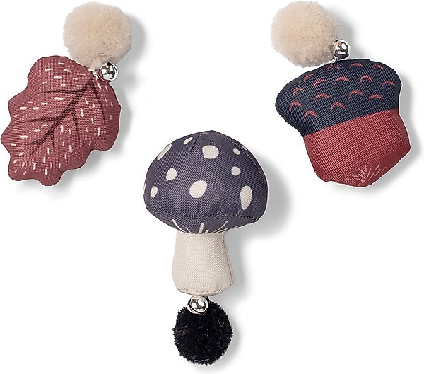 FRINGE STUDIO Forest Finds Cat Toy, Multi, Set of