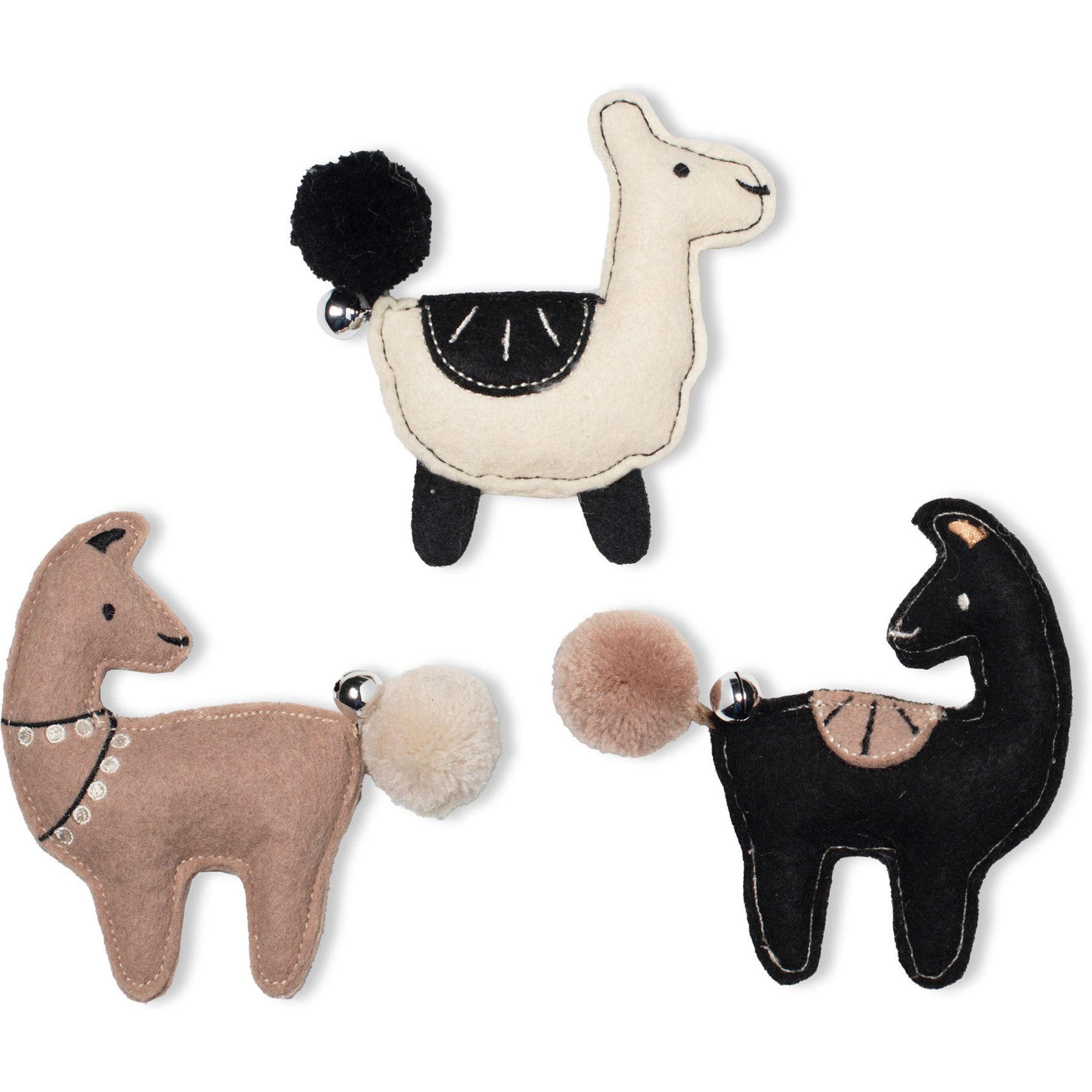 Fringe Studio Llamas Just Say Cat Toy, Multi, Set of 3