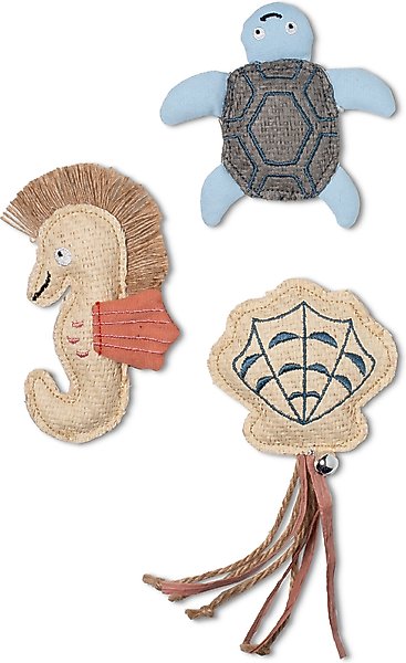 FRINGE STUDIO Vtmn Se Bds Erth Fdly Cat Toy, Multi, Set of