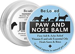 Be:Loved Be:Safe First Aid & Ache Dog & Cat Paw & Nose Balm, 2.11-oz jar