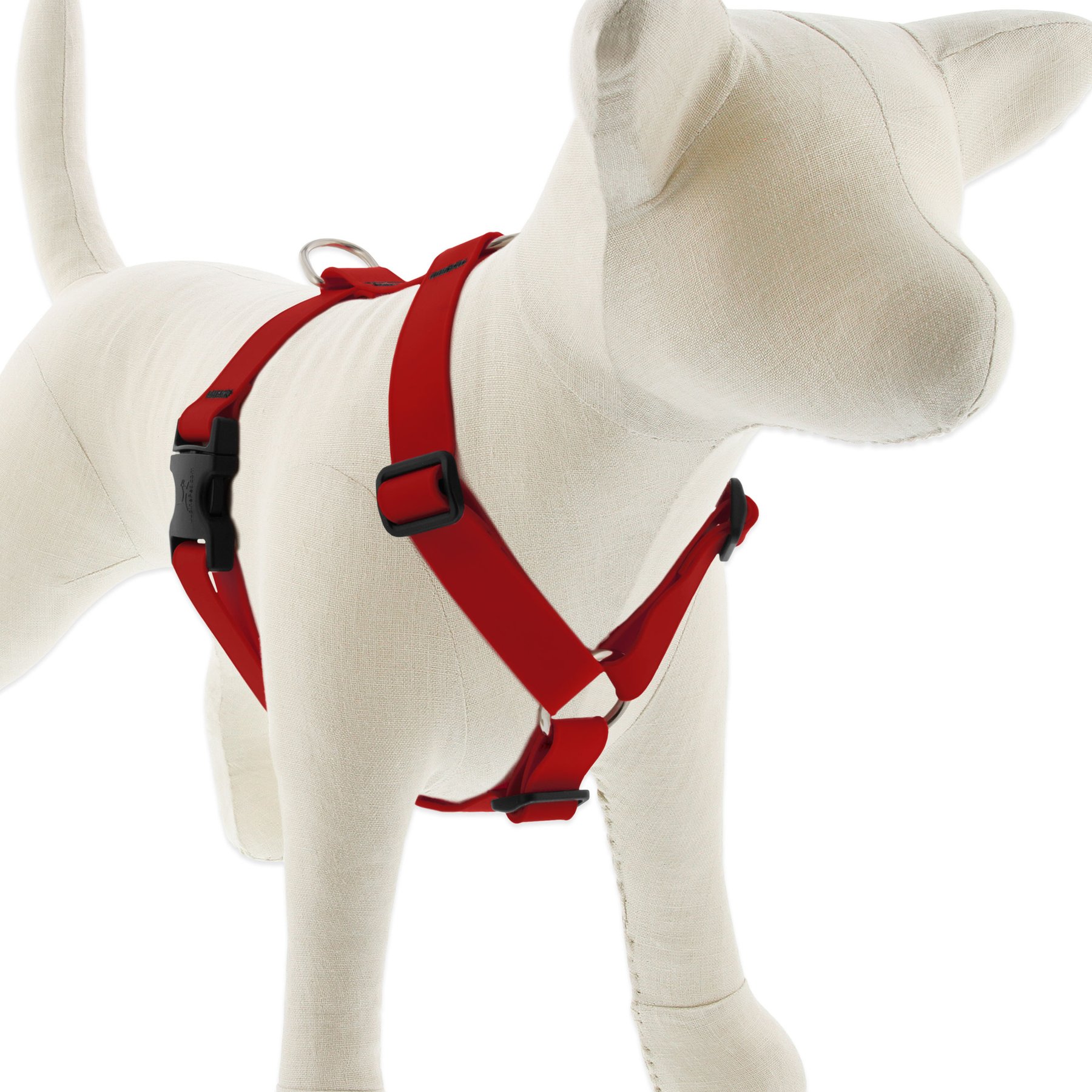 LupinePet Waterproof BioThane Adjustable Dog Harness, Brick Red, Medium: 20 to 32-in chest