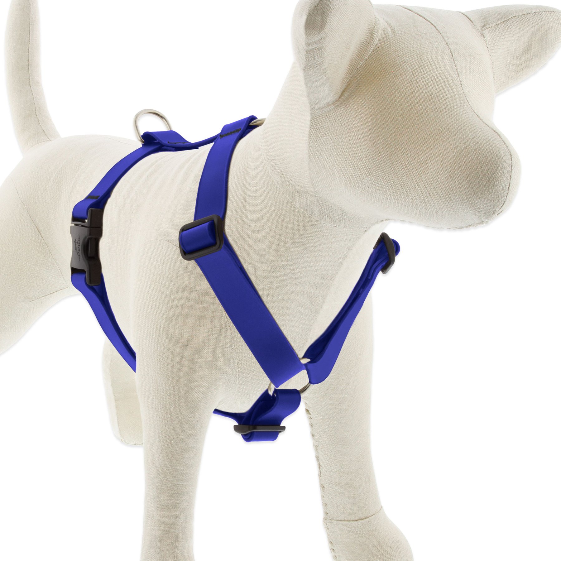 LupinePet Waterproof BioThane Adjustable Dog Harness, True Blue, Large: 24 to 38-in chest