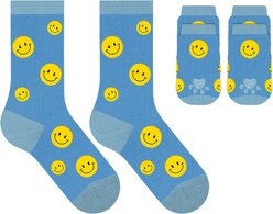 Furry Twinz Matching Pet & Owner Fun Socks, Smiley