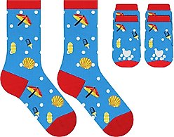 Furry Twinz Matching Pet & Owner Fun Socks, Summer