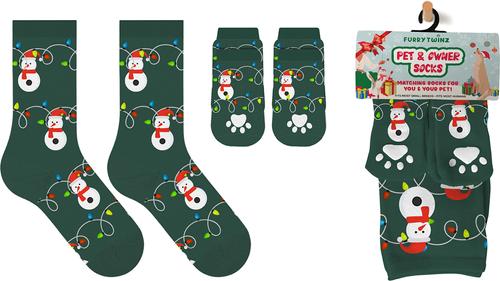 Show full view: Furry Twinz Matching Pet & Owner Fun Socks, Light Bulb slide 2 of 3