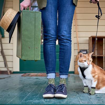 Show full view: Furry Twinz Matching Pet & Owner Fun Socks, Skulls slide 4 of 4