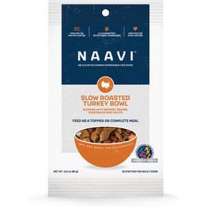 Naavi Slow Roasted Turkey Bowl Air Dried Dog Food, 3-oz bag