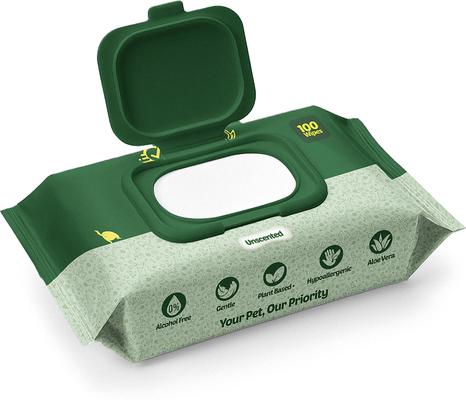 Show full view: Petazy Extra-Thick Deodorizing Dog Grooming Wipes, Unscented, 100 count slide 2 of 8