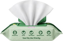 Petazy Extra-Thick Deodorizing Dog Grooming Wipes, Lavender-Scented, 100 count