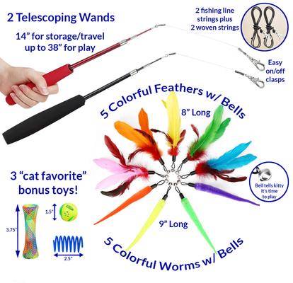 Show full view: Pet Fit For Life Cat Wands Toy, Medium slide 2 of 9