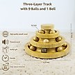 Show in main carousel: Pet Fit For Life Wooden Track Cat Ball Toy, Brown, Medium slide 3 of 5
