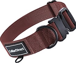 CollarDirect Double-Layered Nylon Standard Dog Collar, Rust, Large: 15 to 23-in neck, 1.5-in wide