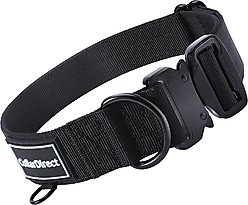 CollarDirect Double-Layered Nylon Standard Dog Collar, Black, Large: 15 to 23-in neck, 1.5-in wide slide 1 of 6